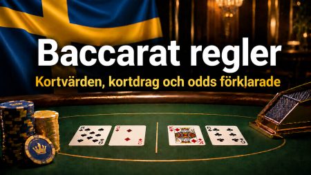 Baccarat regler 2026 – kortvärden, kortdrag och odds förklarade