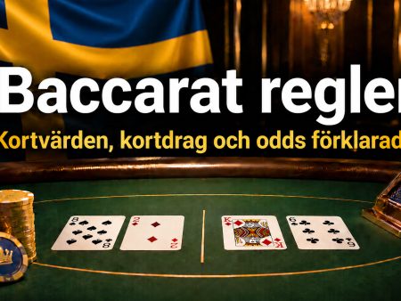 Baccarat regler 2026 – kortvärden, kortdrag och odds förklarade