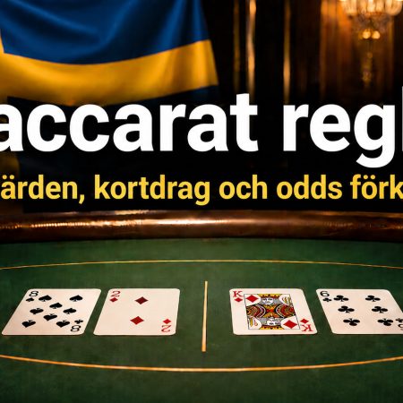 Baccarat regler – kortvärden, kortdrag och odds förklarade