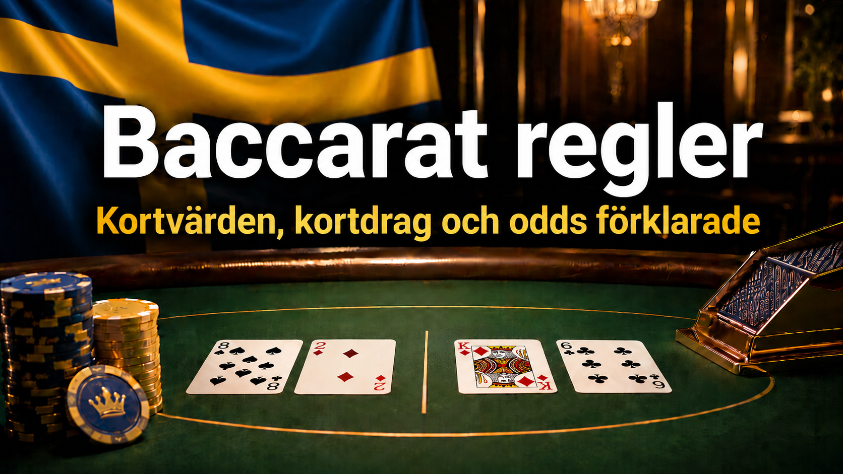 Baccarat regler – kortvärden, kortdrag och odds förklarade