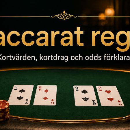 Baccarat regler – kortvärdena, kortdrag och odds förklarade